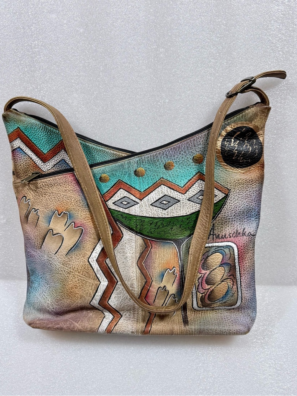 Anuschka hand painted leather Bag